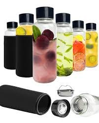 Borosilicate Glass Water Bottle