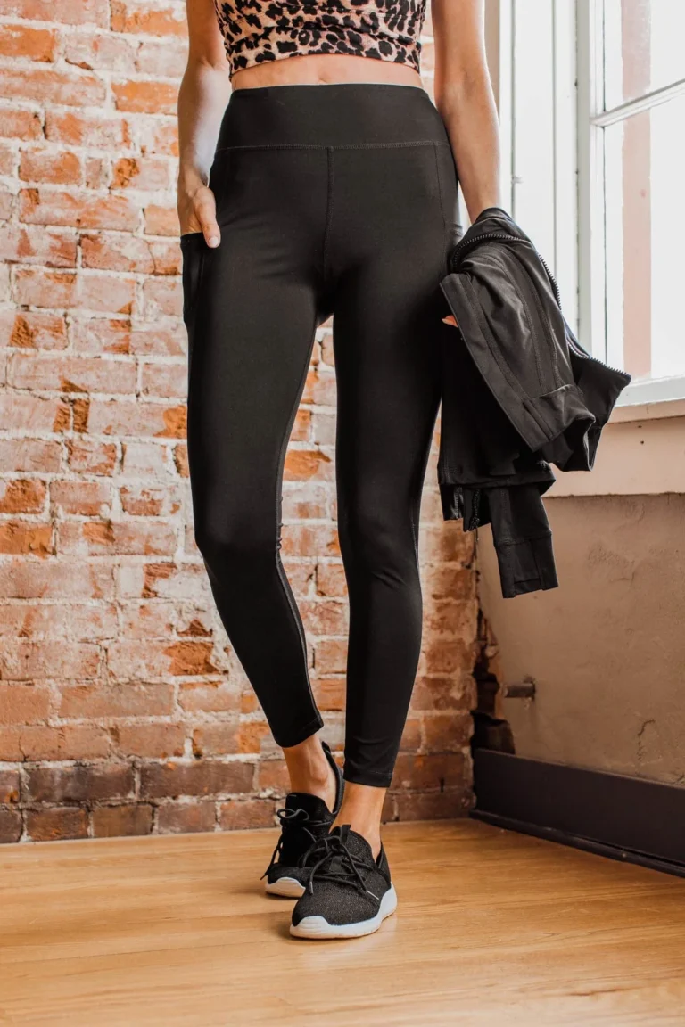 Women's High-Waisted Leggings with Pockets - Premium Athletic & Casual Styles